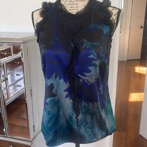 Silk Elie Tahari blouse size small